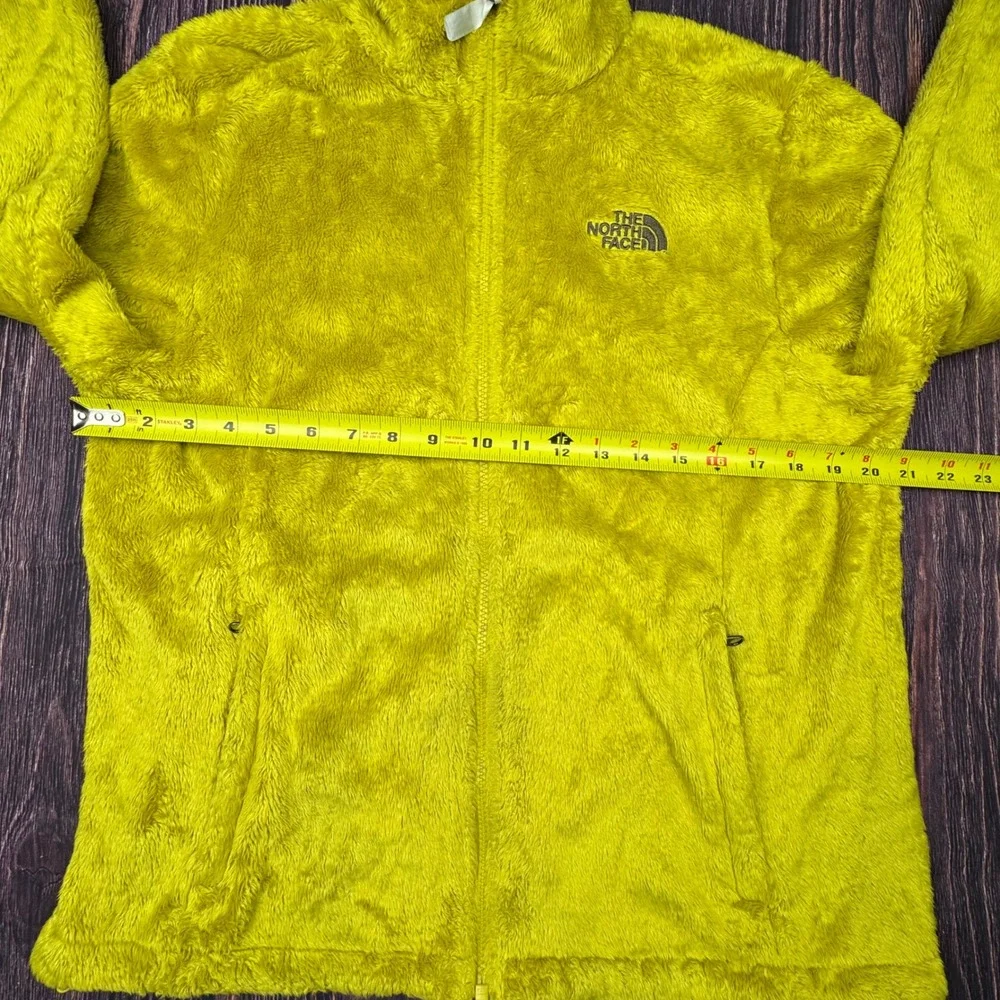 The North Face Osito Fleece Jacket Large Lime Green Fuzzy Full Zip Gorpcore